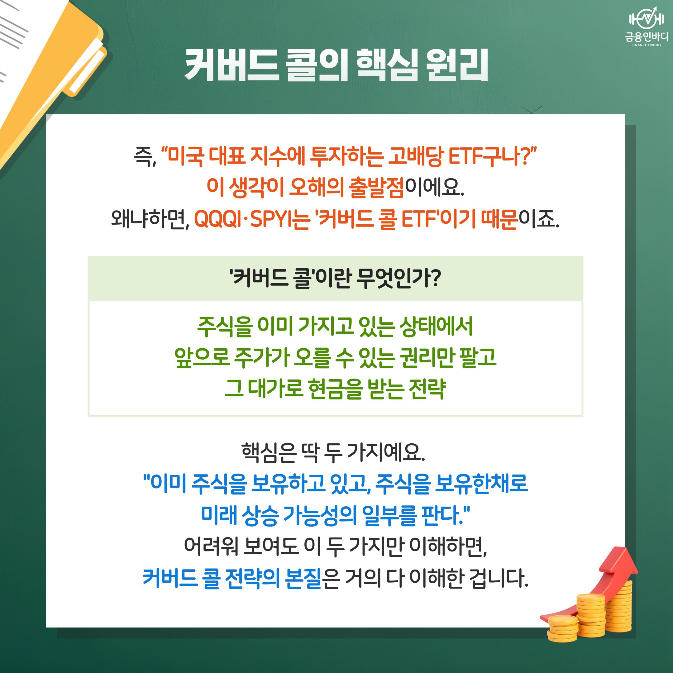 커버드 콜의 핵심 원리