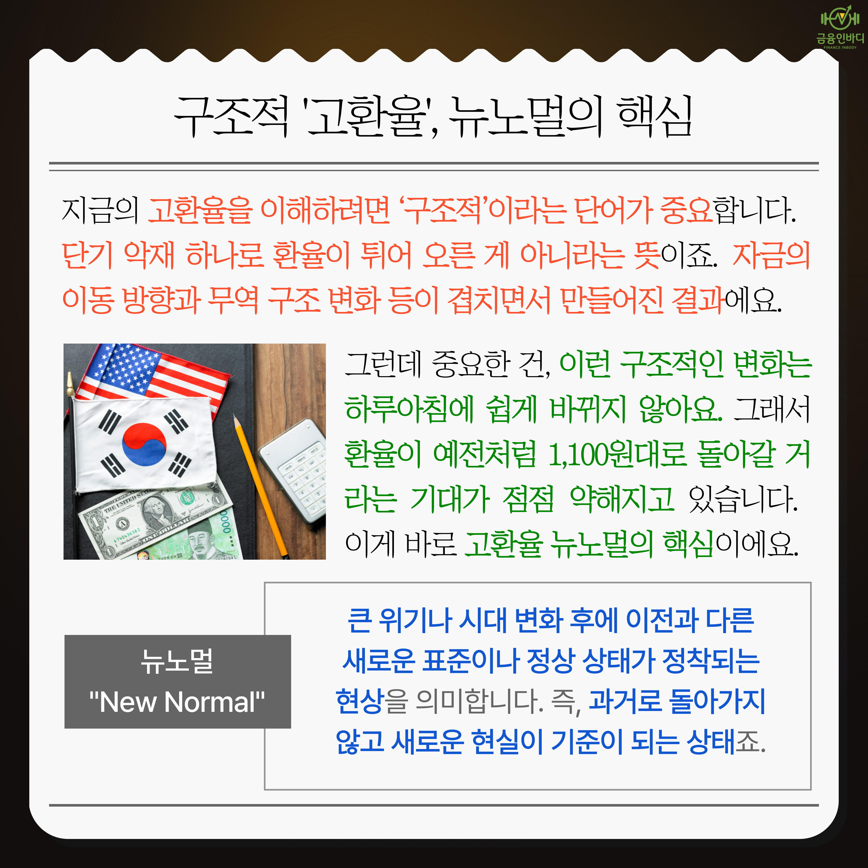 구조적 고환율, 뉴노멀의 핵심