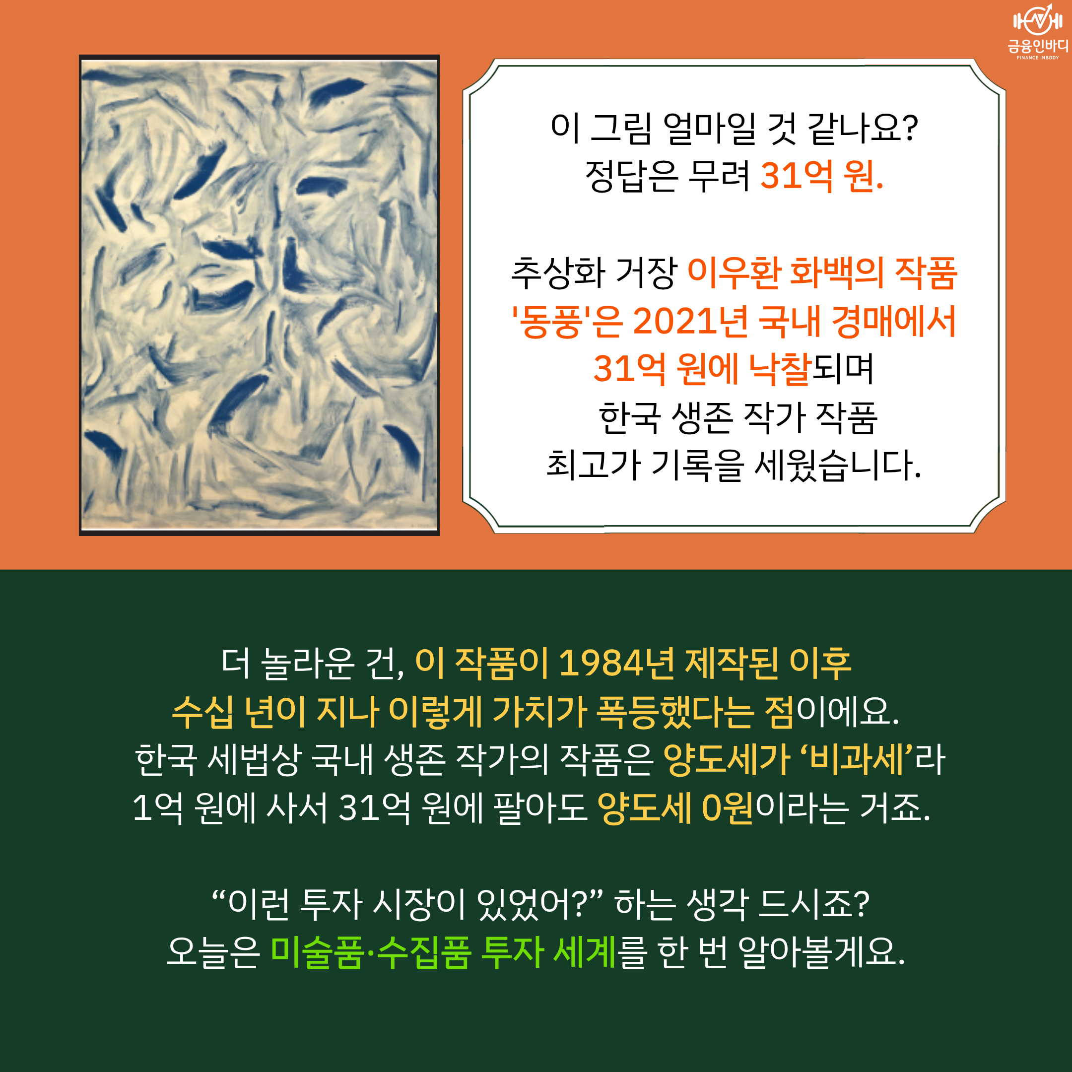 31억 원에 낙찰된 그림