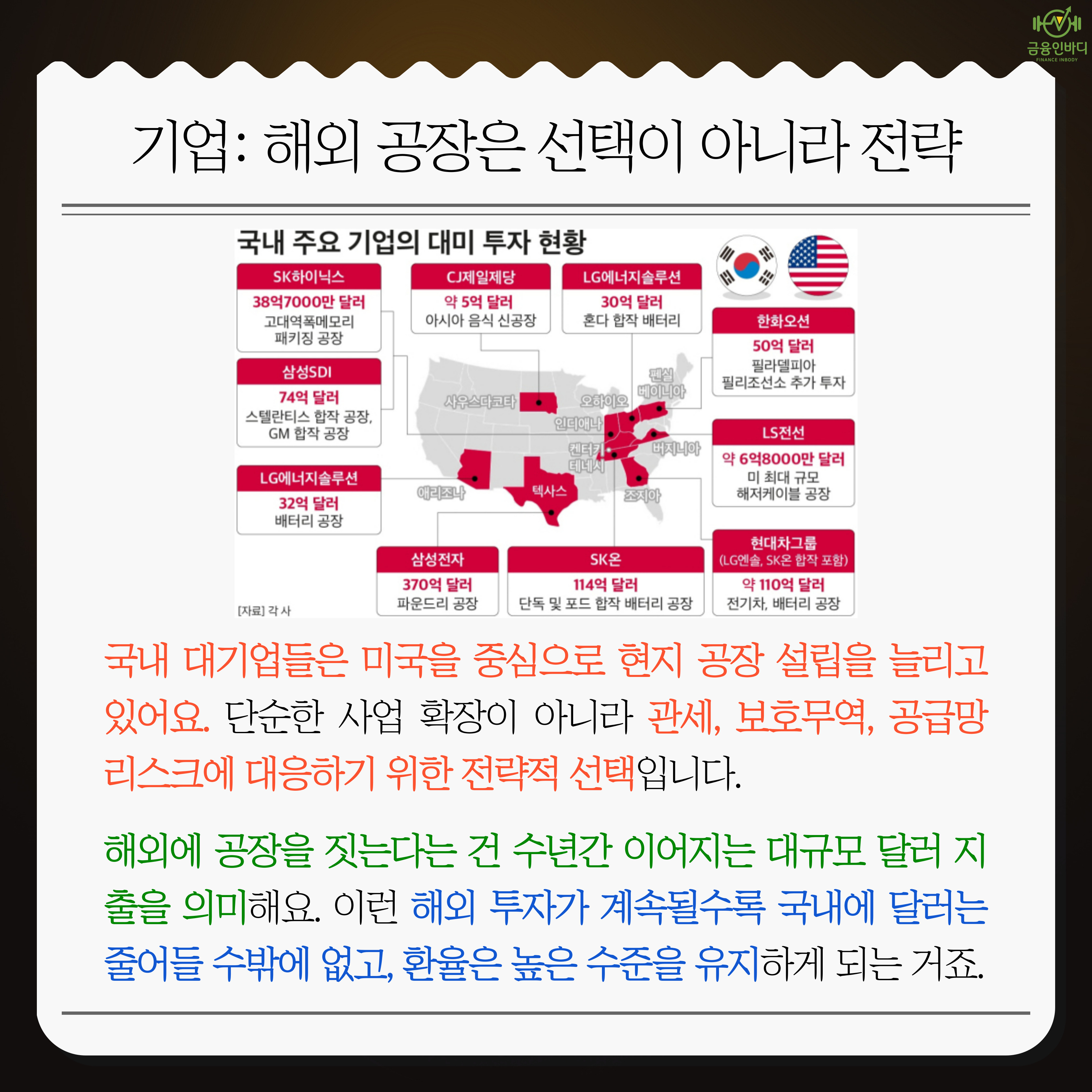 기업: 해외 공장은 전략
