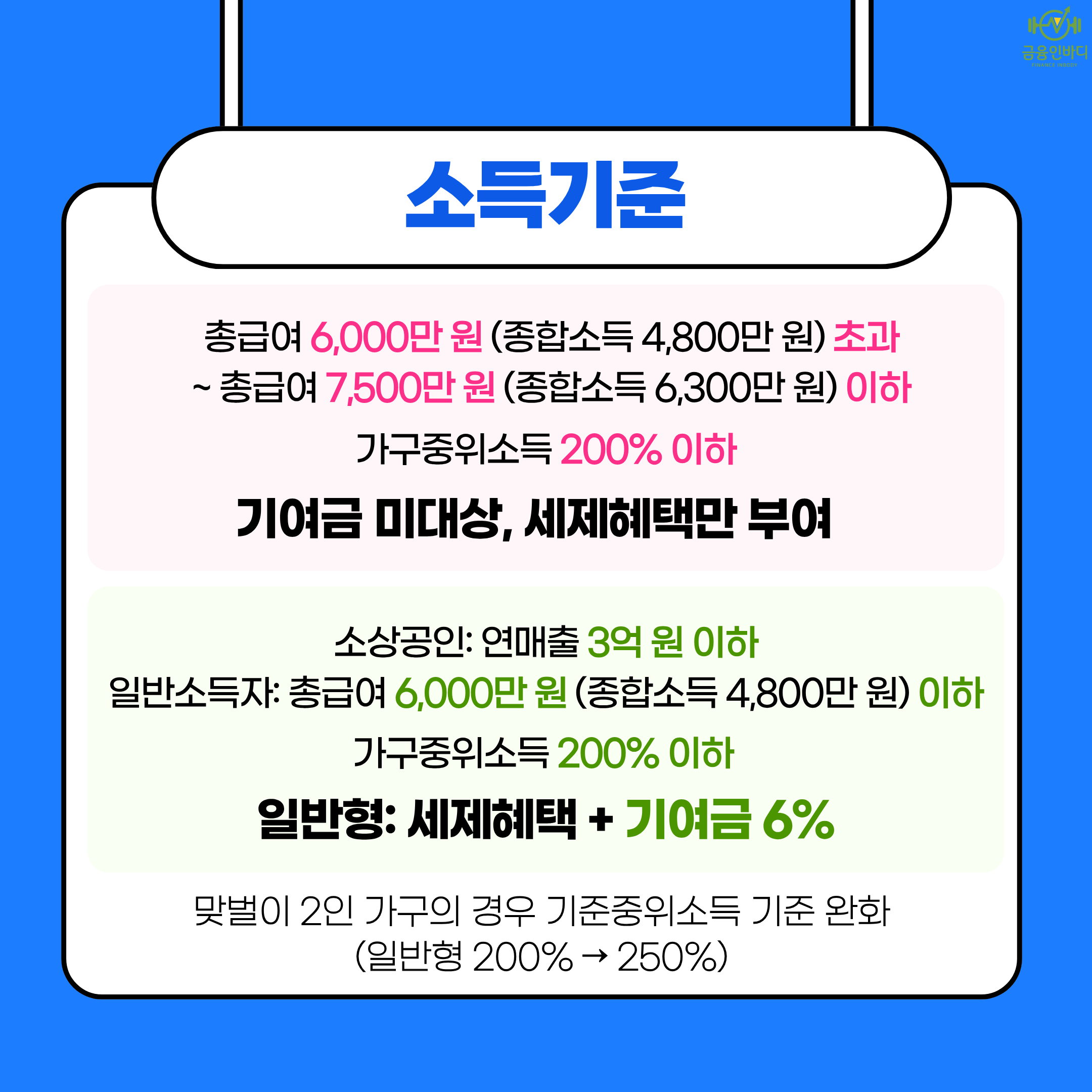 소득기준 — 일반형