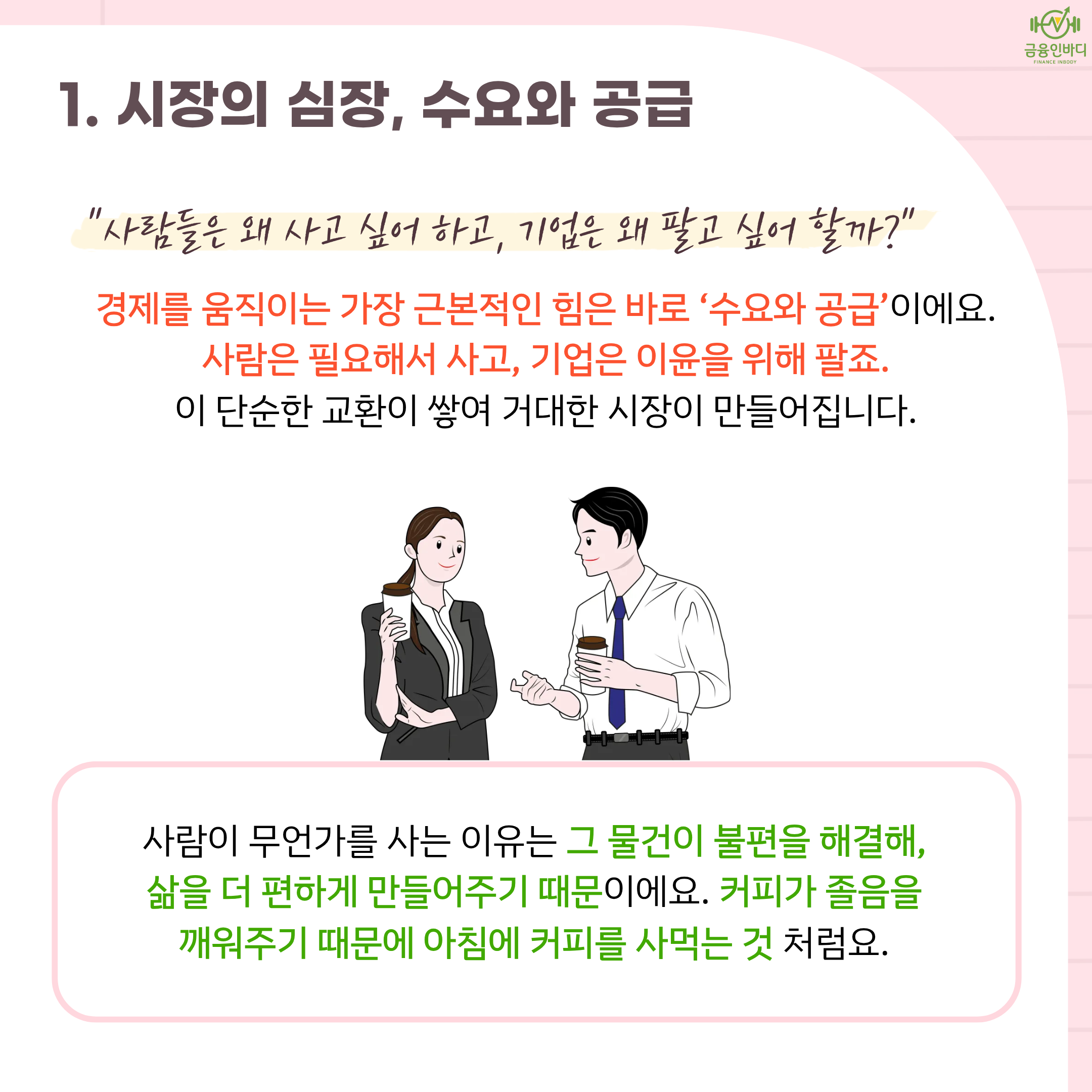 시장의 심장, 수요와 공급