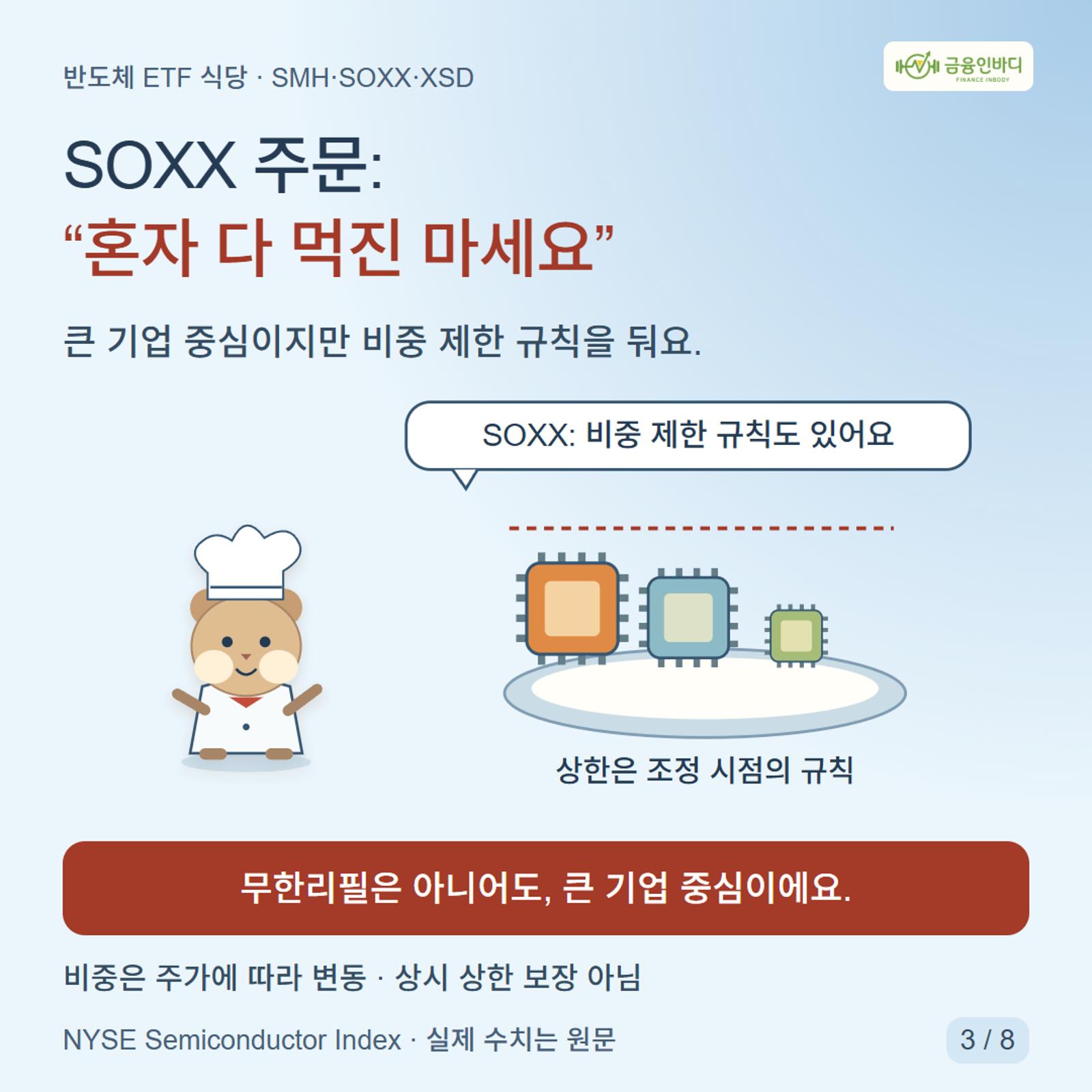 SOXX ์ฃผ๋ฌธ: โํผ์ ๋ค ๋จน์ง ๋ง์ธ์โ