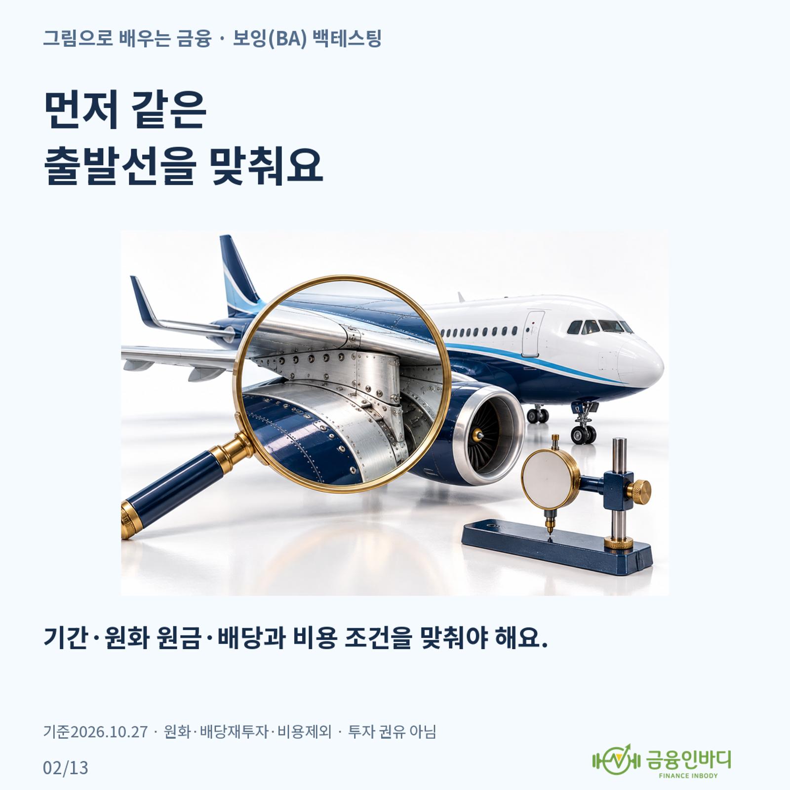 먼저 같은 출발선을 맞춰요