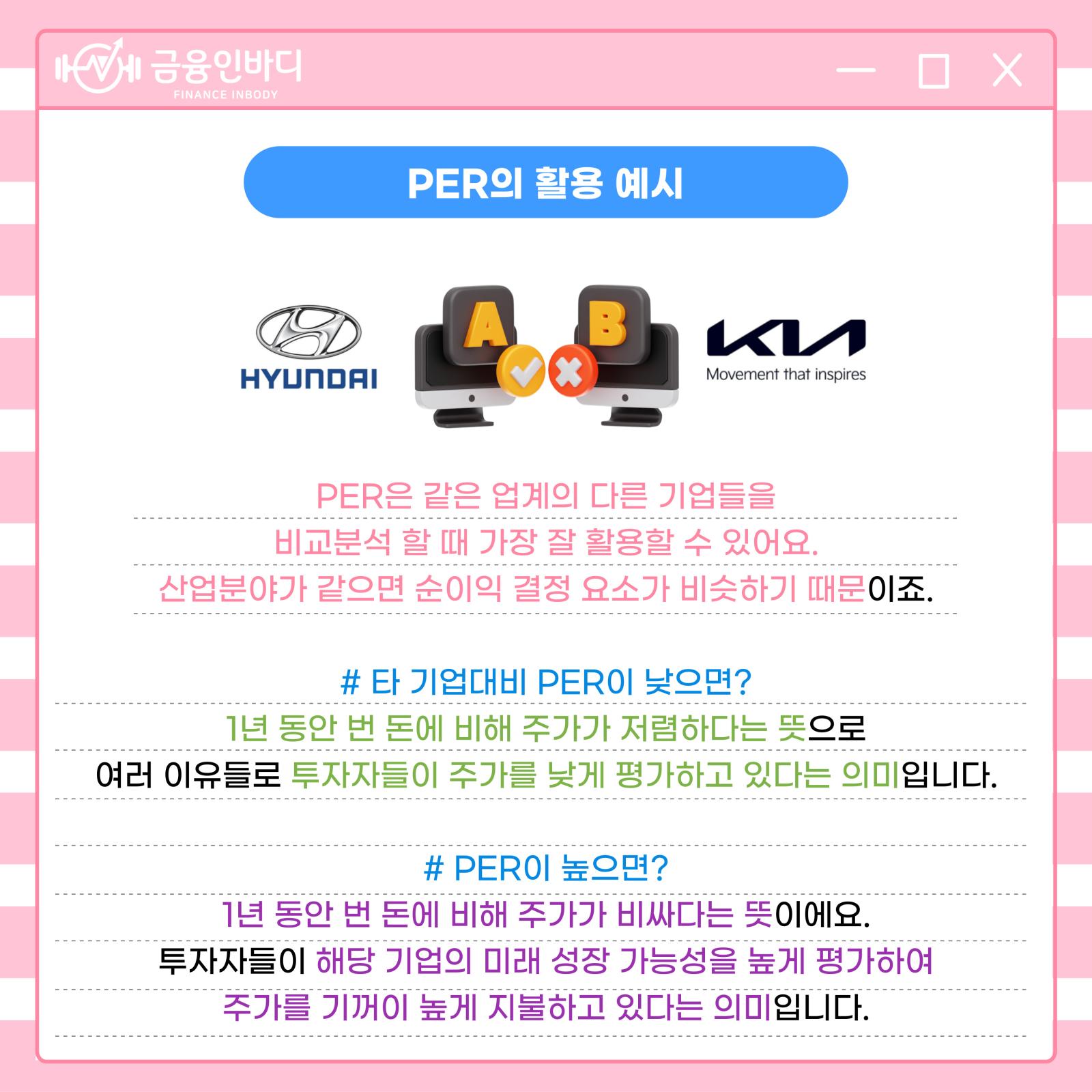 PER의 활용 예시