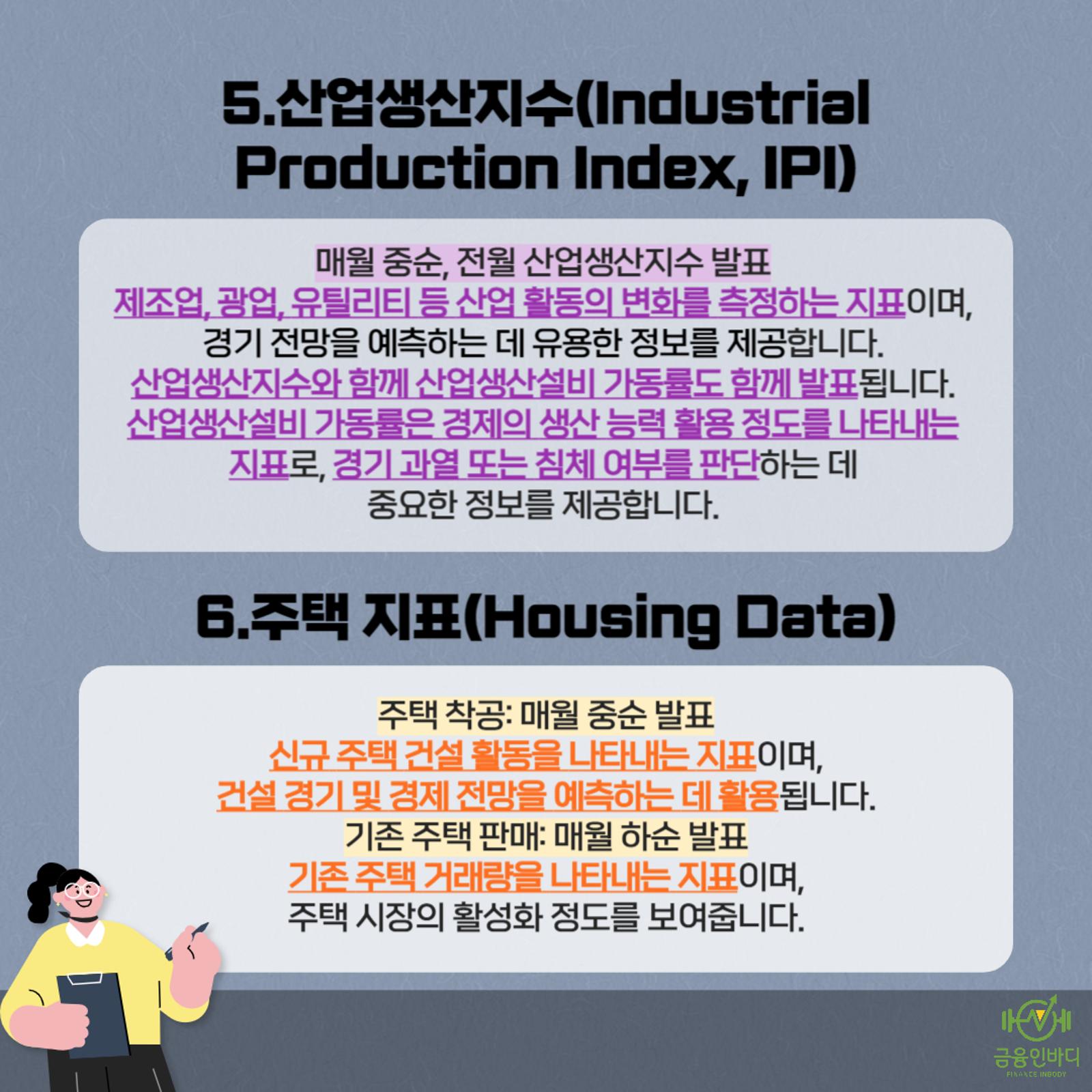 산업생산지수·주택 지표