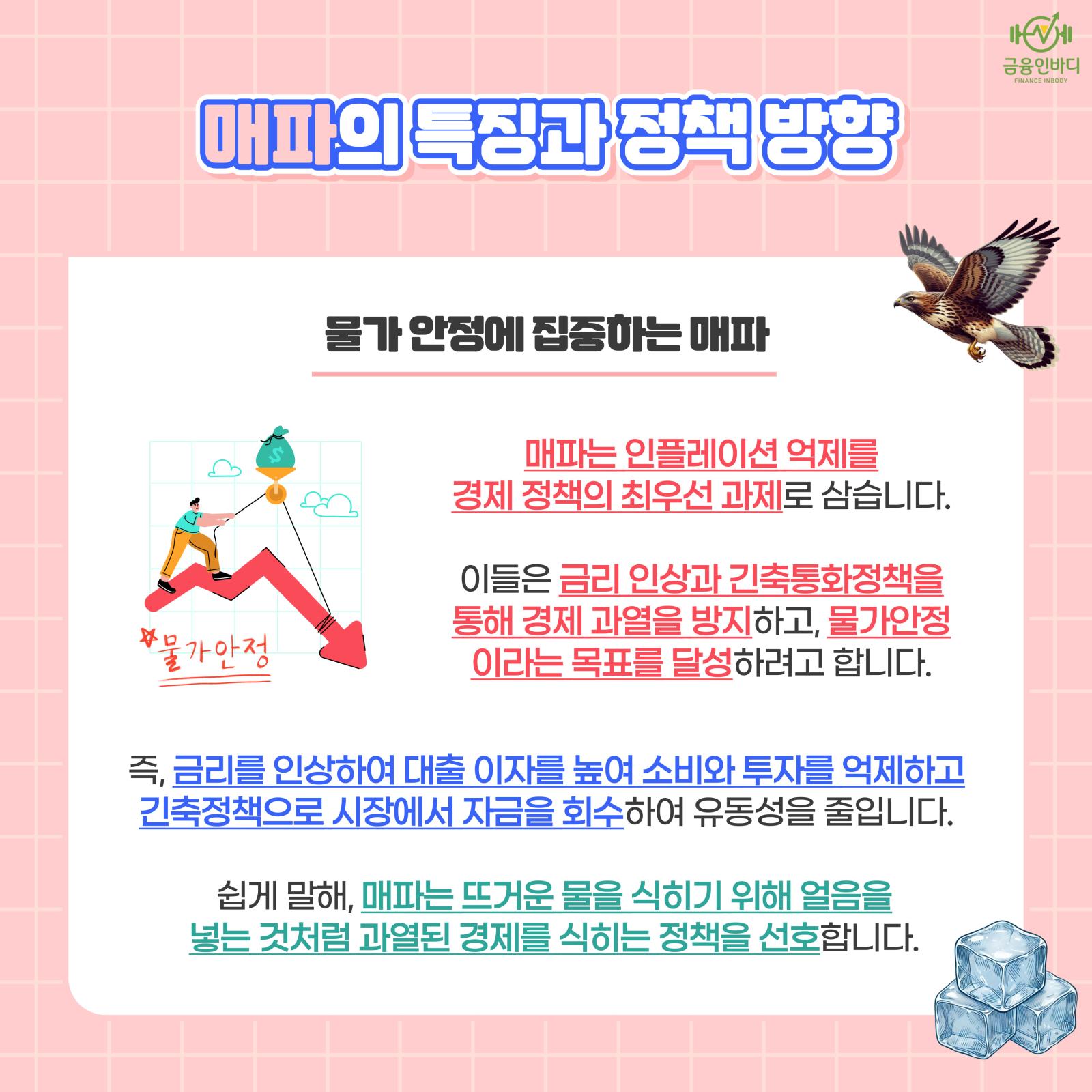 매파의 특징과 정책 방향