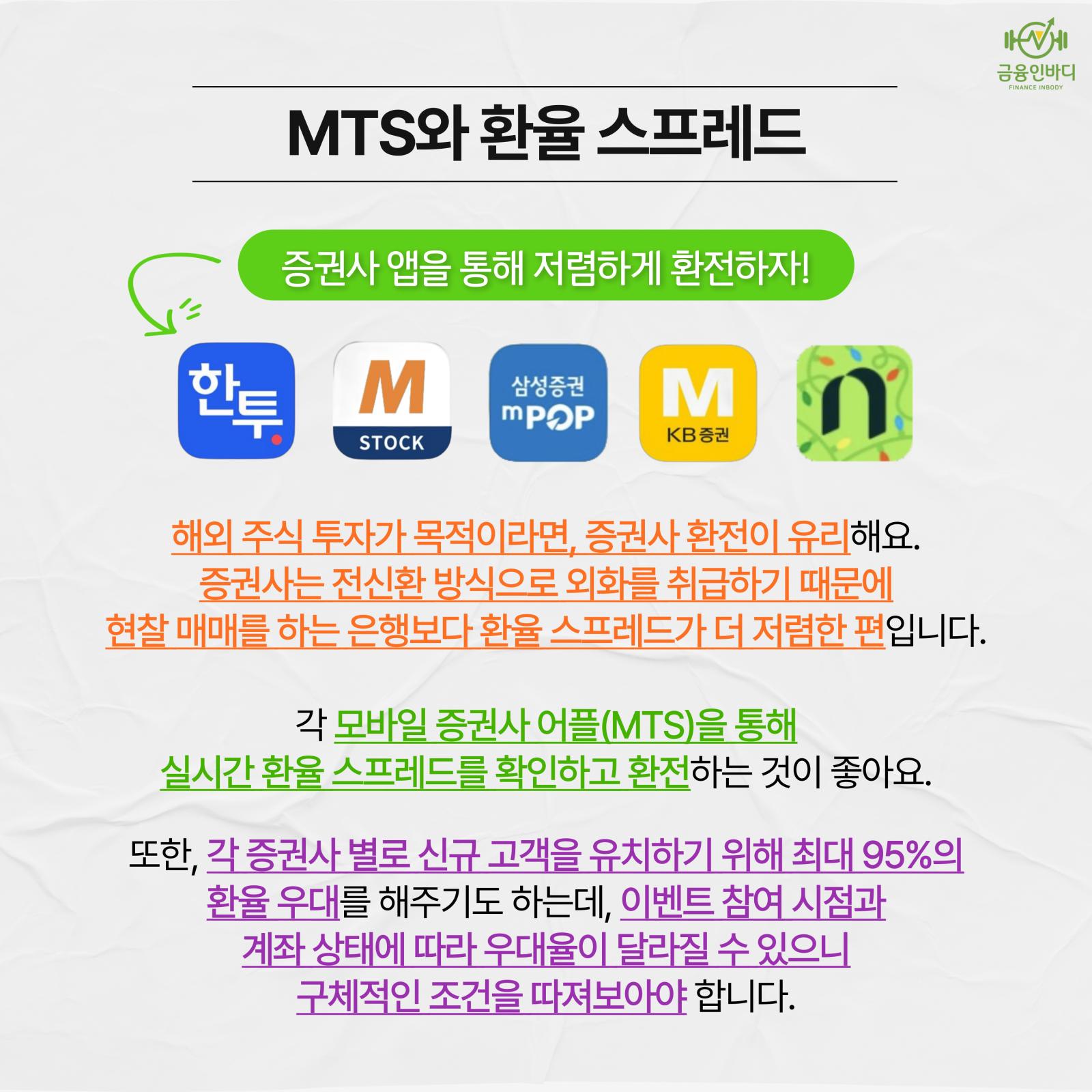 MTS와 환율 스프레드