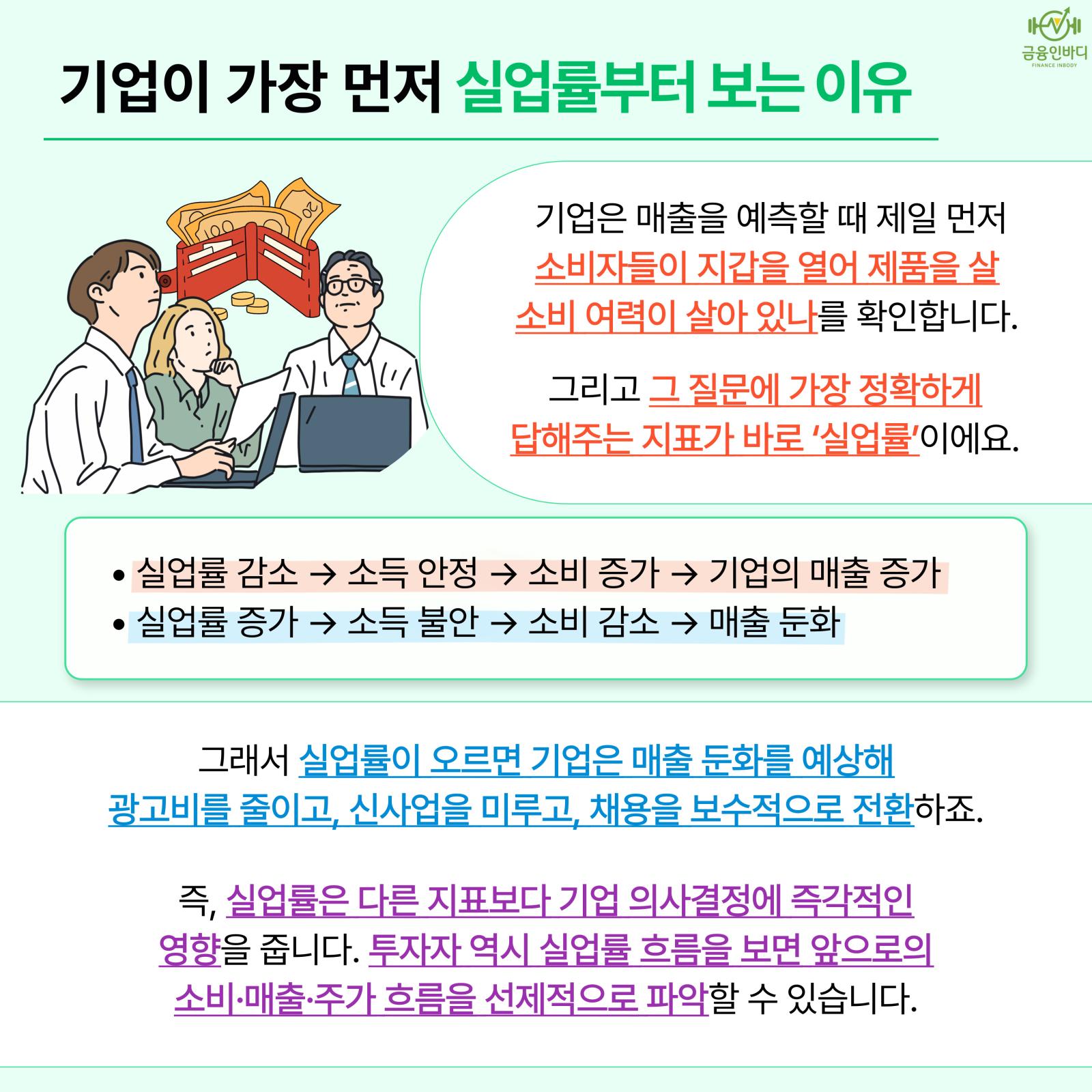 기업이 가장 먼저 실업률부터 보는 이유