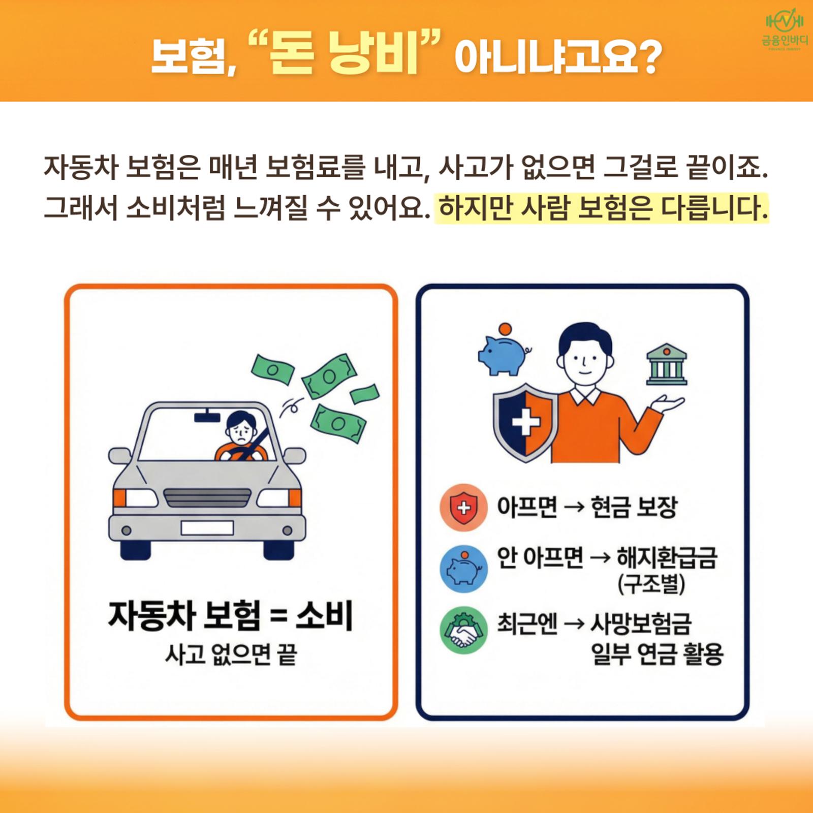 보험, 돈 낭비 아니냐고요?